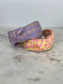 Headband Knotted Check