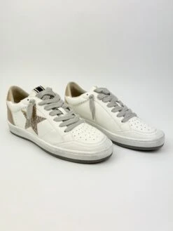 Paz Taupe Snake Sneaker