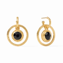 Julie Vos Astor 6-in-1 Earring Charm Black