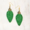 Christmas Lights Green Earring