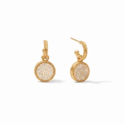 Julie Vos Fleur-de-Lis Hoop & Charm Earring -Fashion Clothing Store 169a120eScreenshot 202023 10 19 20155108