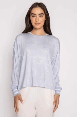 PJ Salvage Twinkle Star Blue Top