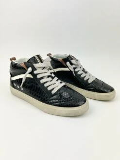 Riley Black Snake Sneaker