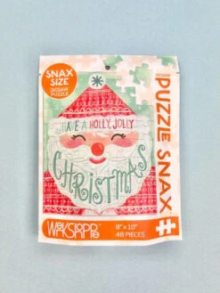 Puzzle Snax Size Holly Jolly Santa