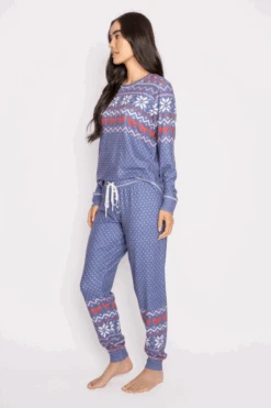 PJ Salvage Cozy Vibes Pants In Perwinkle