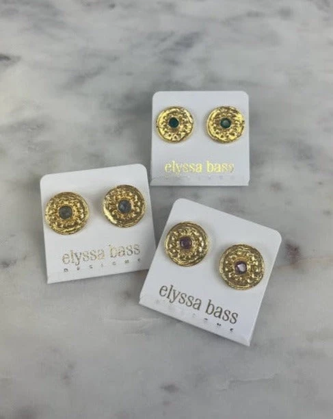 Dots Gold Stud Earring 1 Dots Gold Stud Earring