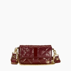 Oliver Thomas Bestie Baguette In Bordeaux Metallic