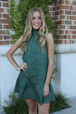 Ivy Green Texture Dress