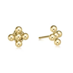Enewton Classic Beaded Signature Cross Stud 3mm
