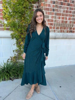 Zenaida Midi Green Dress -Fashion Clothing Store 786745fcIMG 0862