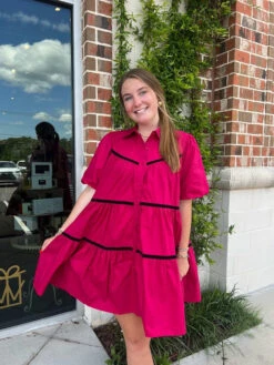 Mila Magenta Mini Dress