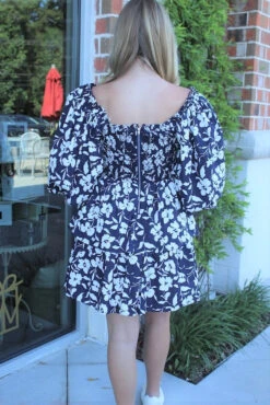 Navy Azalea Mini Floral Tiered Dress -Fashion Clothing Store 8d452791IMG 6765