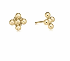 Enewton Classic Beaded Signature Cross Stud 4mm