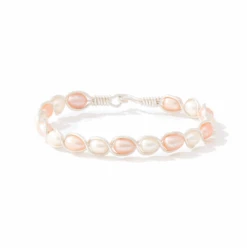 Ronaldo Natural Charm Silver With Pink/White Pearls