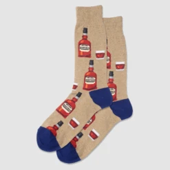 Men Sock - Tan W/ Bourbon