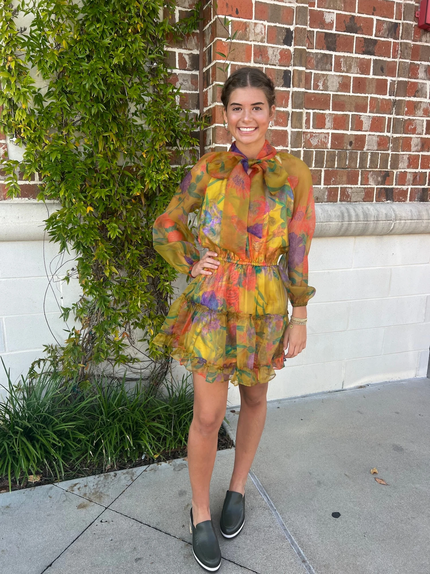 Yellow Bow Mini Dress 1 Yellow Bow Mini Dress