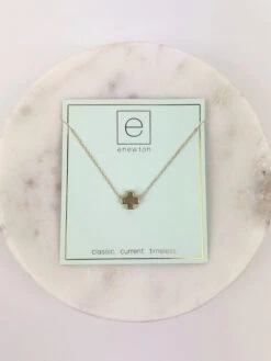 Enewton 16" Necklace - Signature Cross Gold