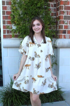Cheetah Print Dress