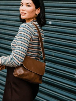 Able Perry Shoulder Crossbody - Whiskey