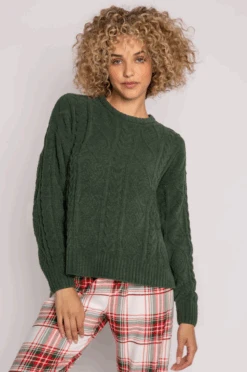 PJ Salvage Joy Spirits Pinewood Sweater