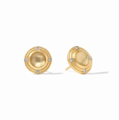 Julie Vos Astor Stone Stud Champagne