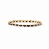 JV Mykonos Bangle Gold Obsidian Black
