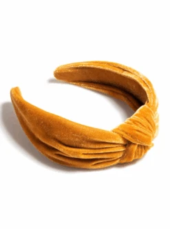 Headband Knotted Velvet Gold
