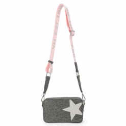 Vintage Havana Mini Meme Grey Glitter Crossbody