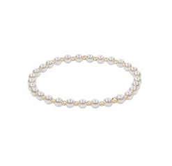 Enewton Classic Grateful Pattern 4mm Bead Bracelet Pearl