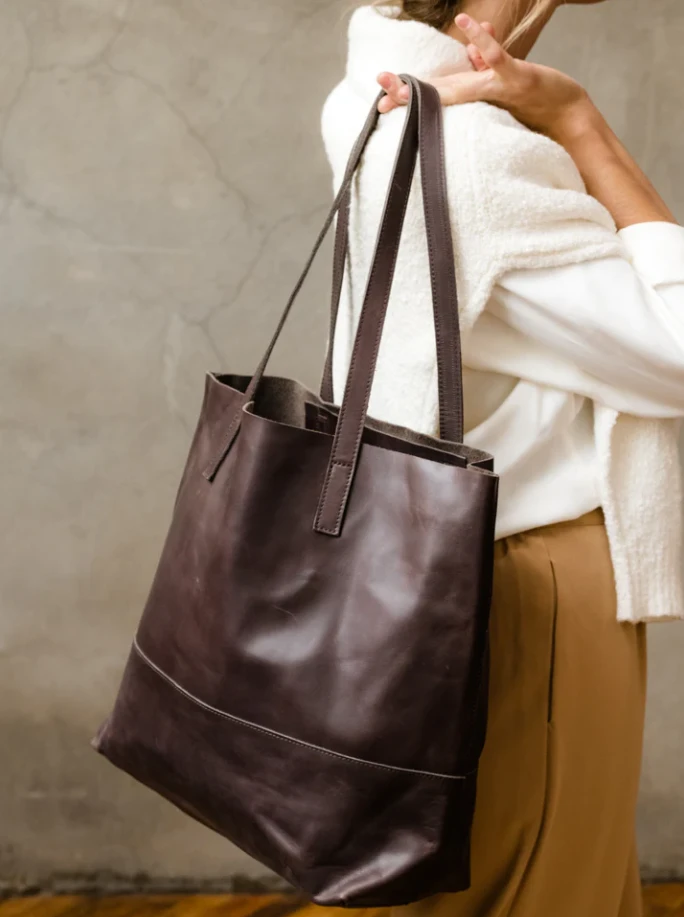 Able Mamuye Tote - Chocolate 3 Able Mamuye Tote - Chocolate - Image 3