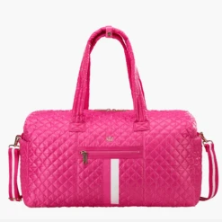 Oliver Thomas 24/7 Weekender Duffle Fuchsia W/ White Stripe