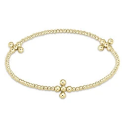 Enewton Signature Beaded Cross 2mm Bracelet