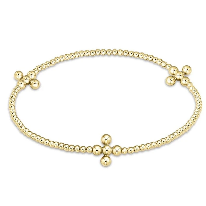 Enewton Signature Beaded Cross 2mm Bracelet 1 Enewton Signature Beaded Cross 2mm Bracelet