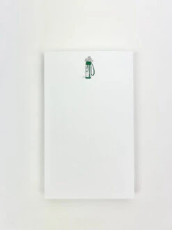 Golf Bag Green Notepad