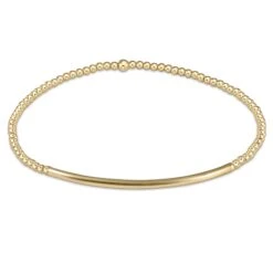 Enewton Bliss Bar Classic Gold Bracelet 2mm